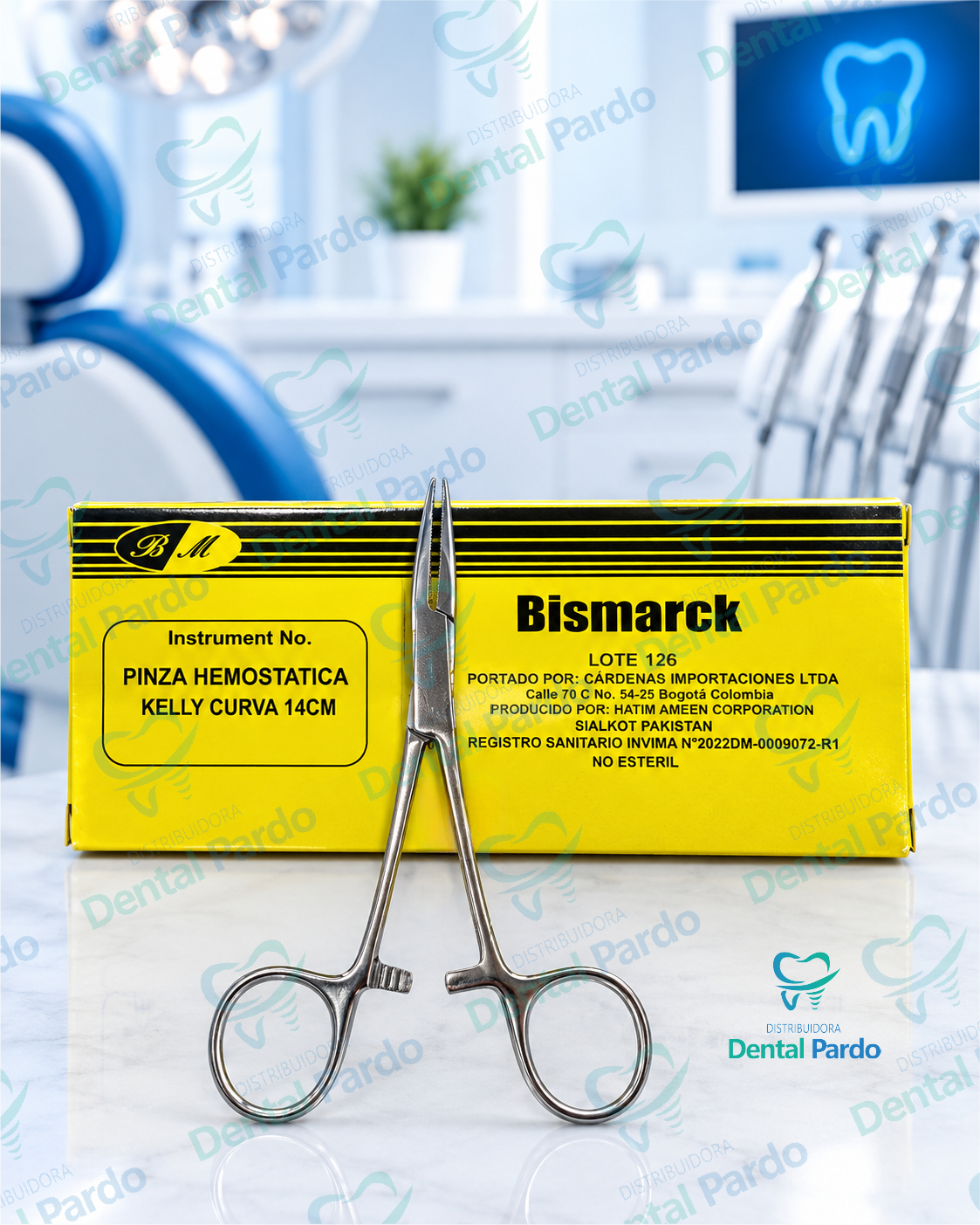 Pinza Hemostática Kelly Curva 14Cm Bismarck | Bm