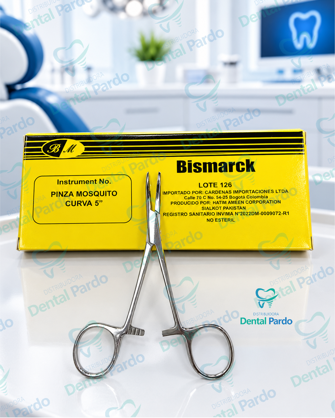 Pinza Mosquito Curva 5" Bismarck | Bm