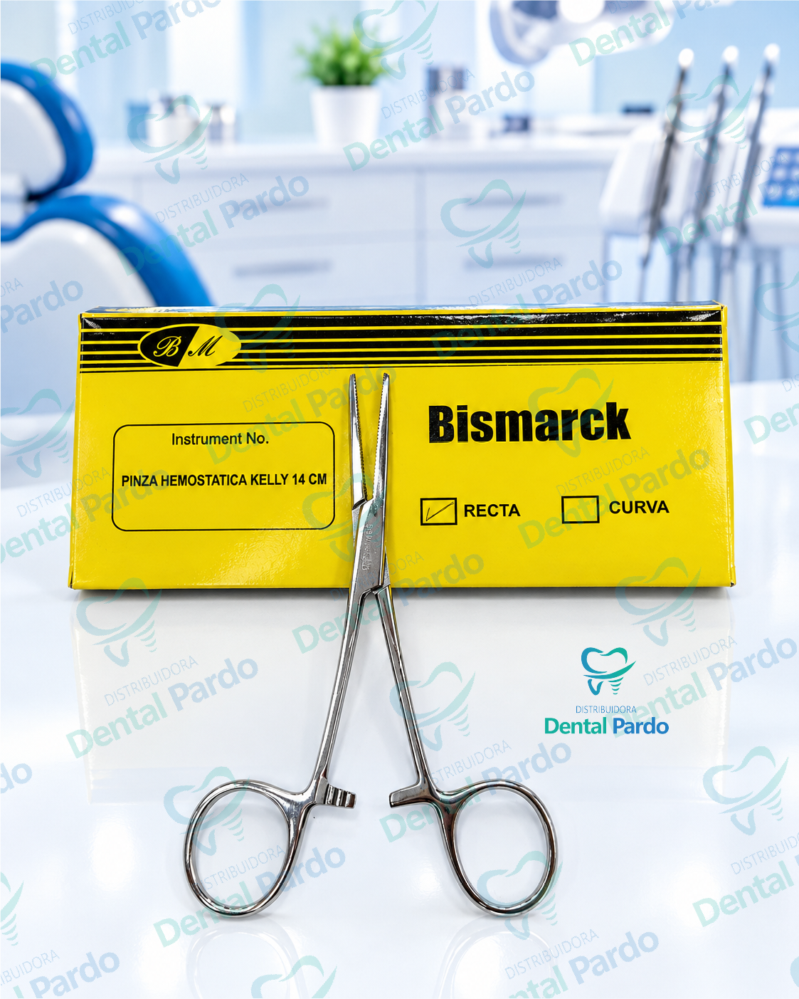 Pinza Hemostática Kelly Recta 14Cm Bismarck | Bm