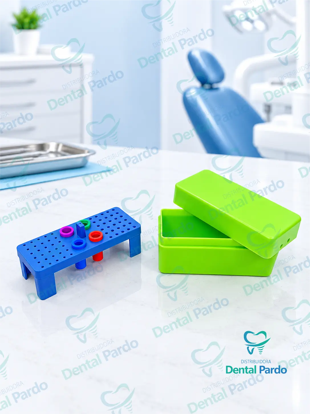Set Organizador Para Endodoncia (Soporte De Limas Y Caja)