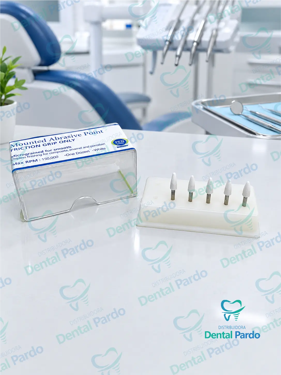 Kit De Puntas Abrasivas Blancas Fg (12 Uds) | Pen