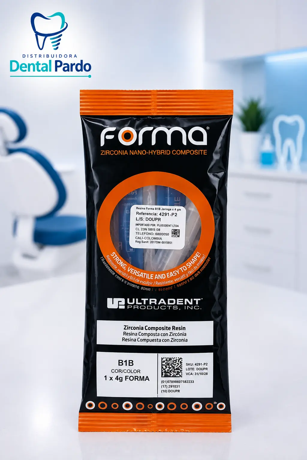 Resina Compuesta Forma® Ultradent™ | Tono B1B (Body) | 4 G