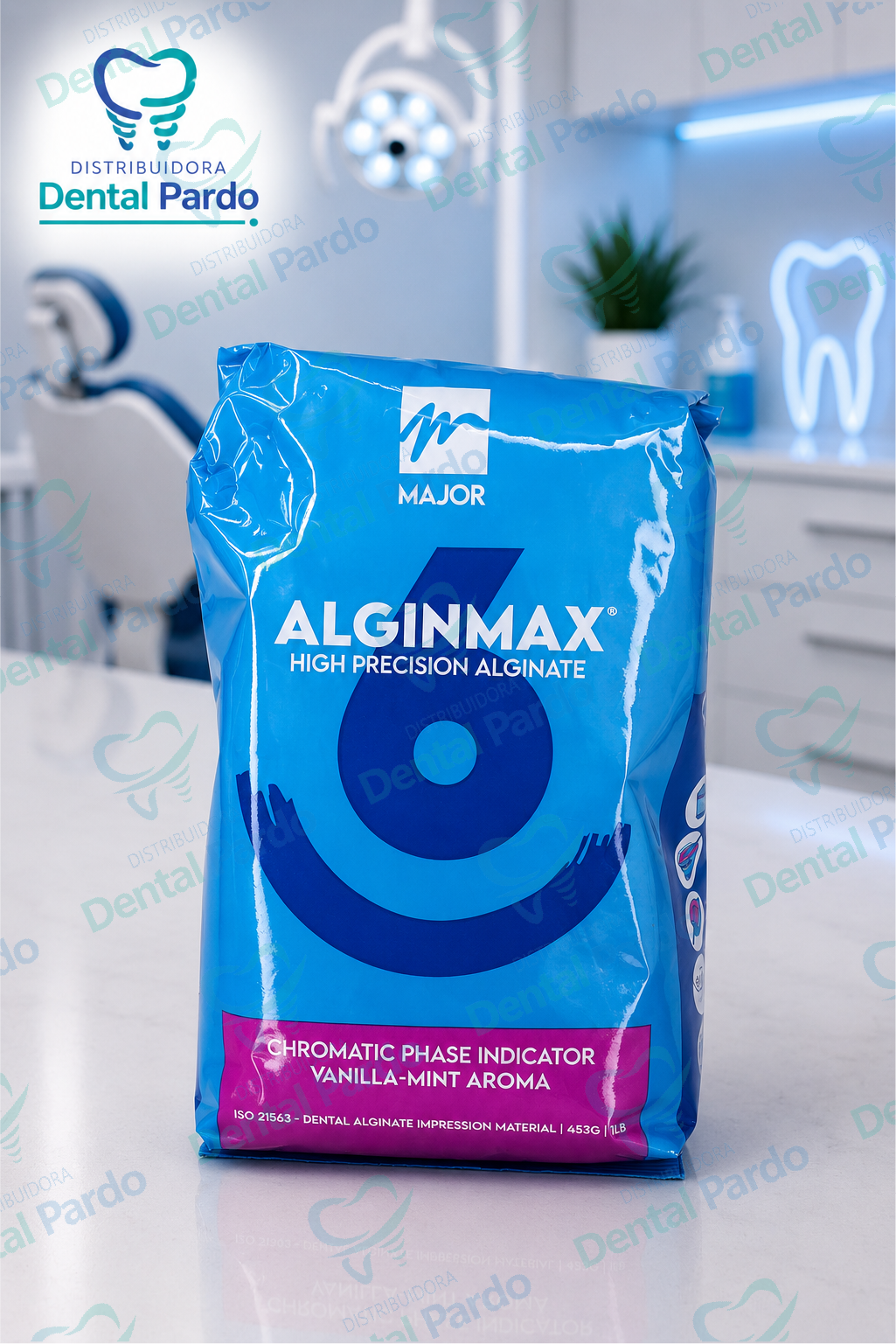 Alginmax® Major | Alginato De Impresión | Vanilla-Mint | 453 G