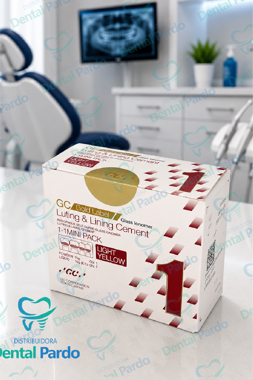Gc Gold Label 1® | Cemento De Ionómero De Vidrio Para Fijación | Mini Pack 1-1