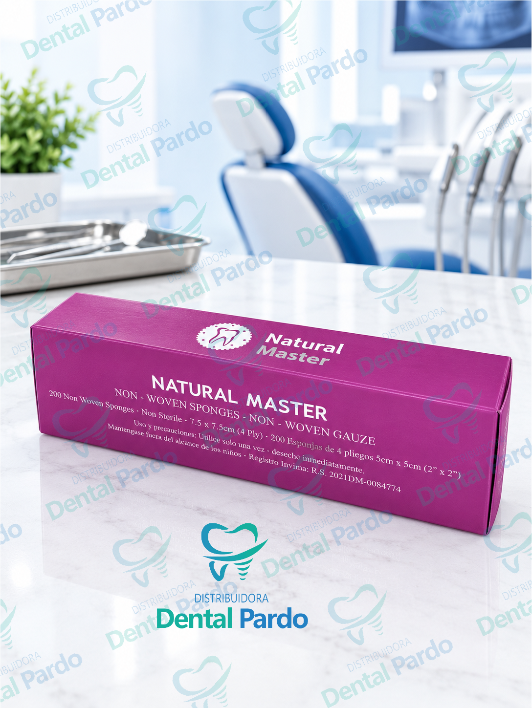 Gasas No Tejidas Natural Master | No Estériles | Caja X 200 Unds