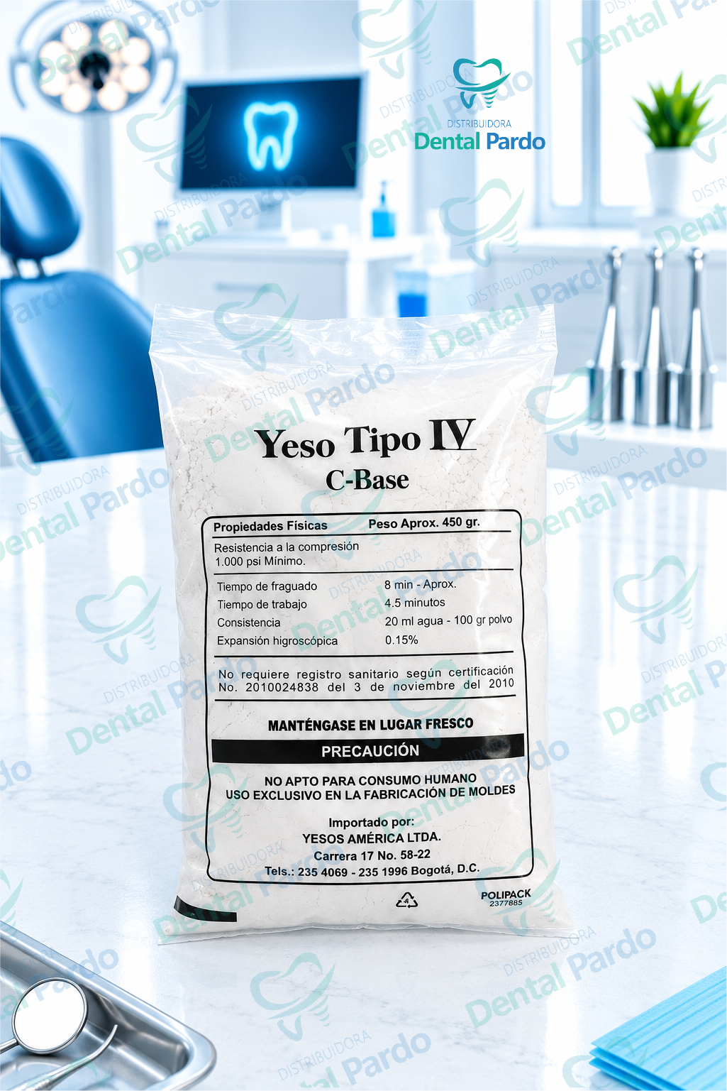 Yeso Tipo Iv C-Base | 450 G Aprox.