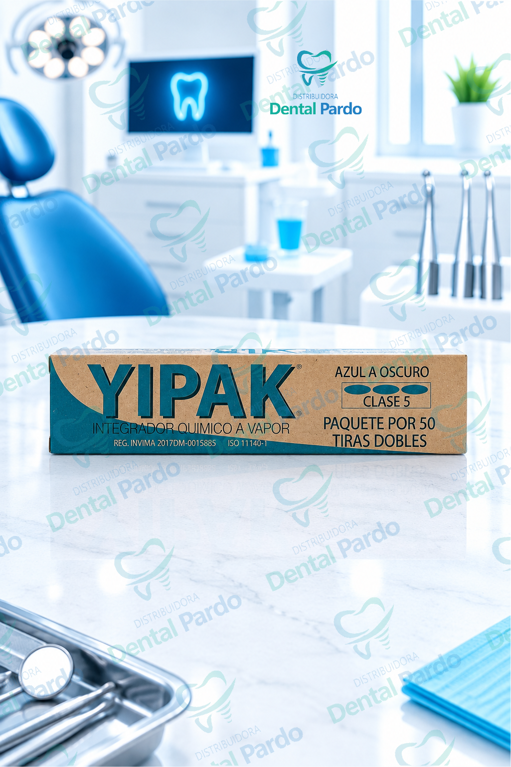 Integrador Químico A Vapor Yipak® Clase 5 – 50 Tiras Dobles