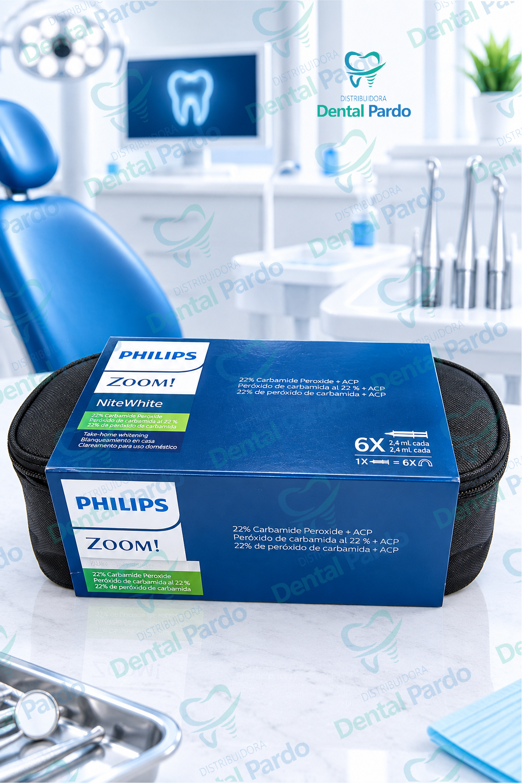 Philips Zoom! Nitewhite 22% | Kit Blanqueamiento En Casa | 6 Jeringas X 2,4 Ml
