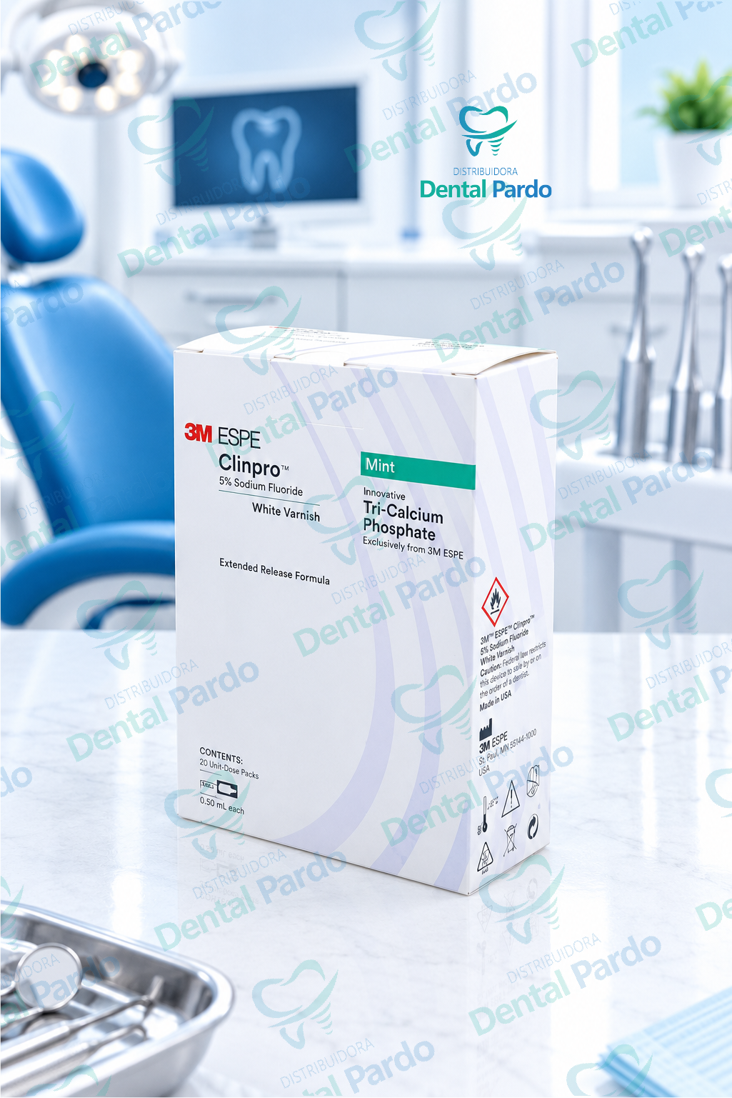 Barniz De Flúor Clinpro™ White Varnish 3M | Sabor Menta | Caja X 20 Dosis