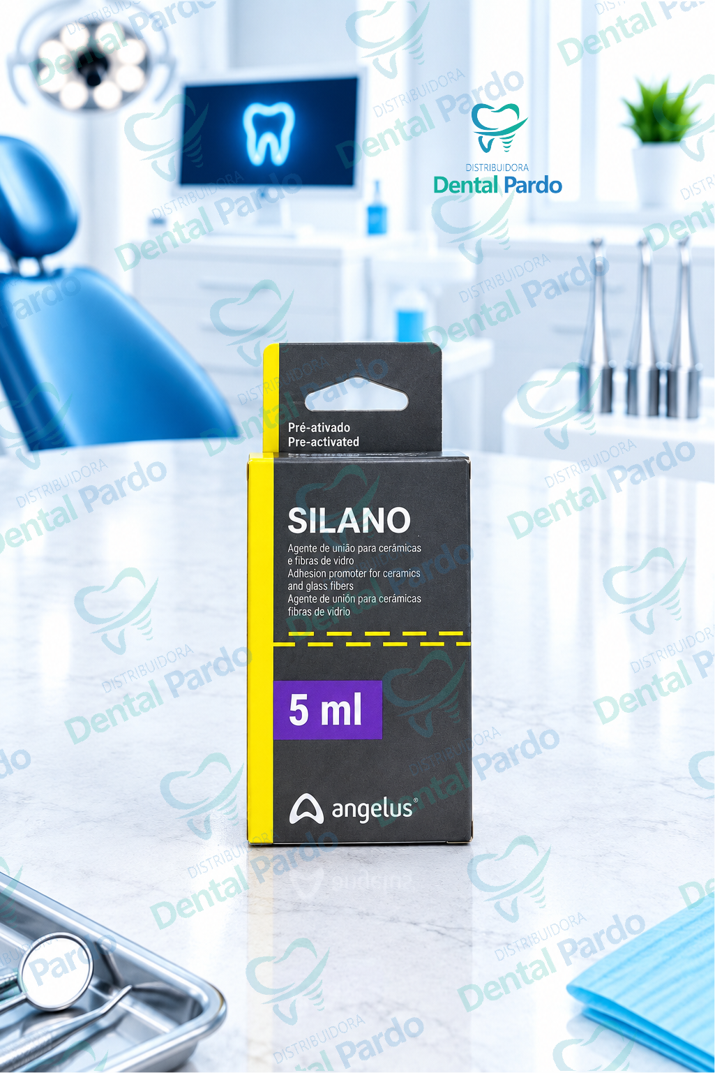 Silano Pre-Activado Angelus | Agente De Enlace | Frasco 5 Ml