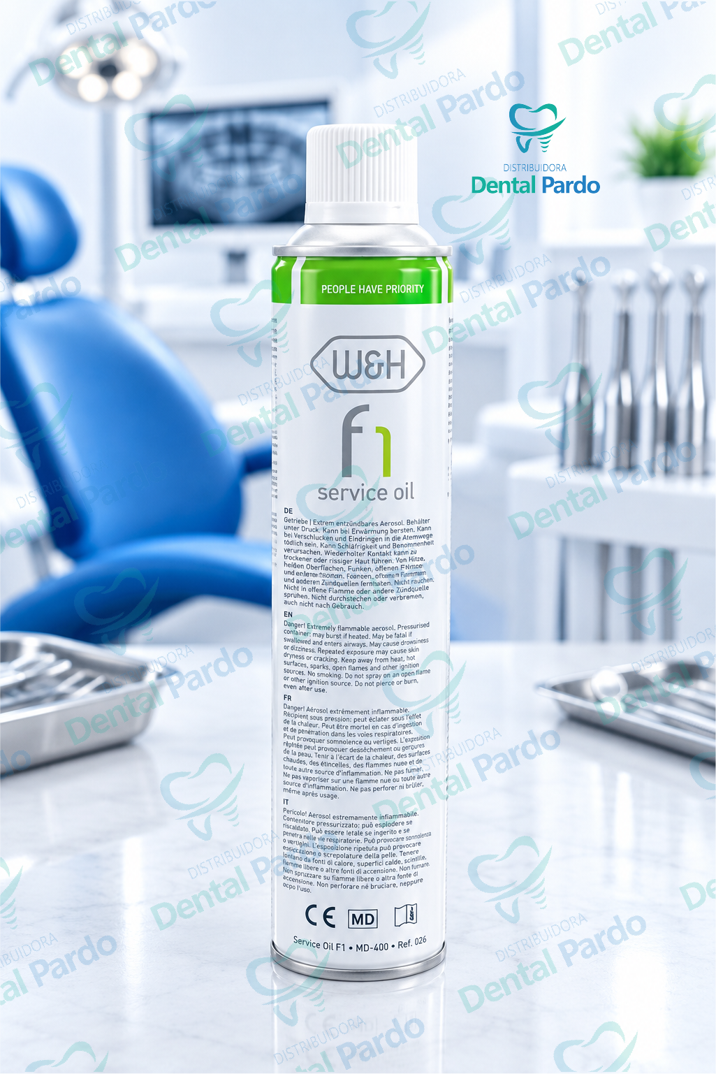 Aceite Lubricante F1 Service Oil W&H | Aerosol Md-400 | 400 Ml