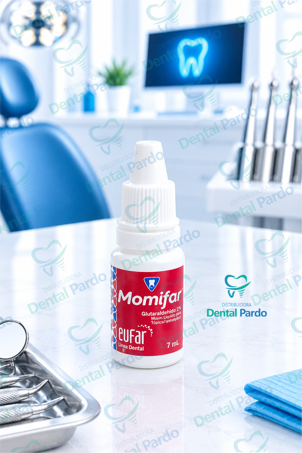 Momifar Eufar | Glutaraldehído 2% | Momificador Pulpar Y Antiséptico | Frasco 7 Ml
