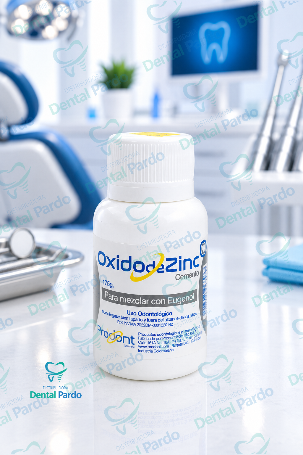 Óxido De Zinc Prodont | Polvo Para Cemento | 175G