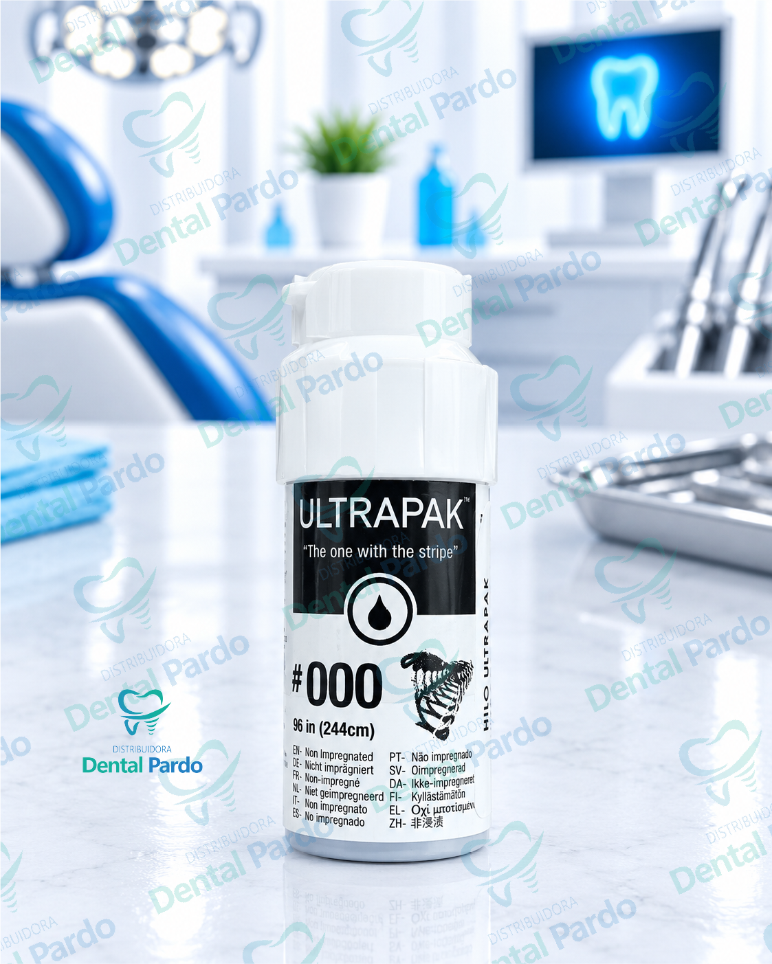 Hilo Retractor Ultrapak No Impregnado #000 (Negro) | 244 Cm