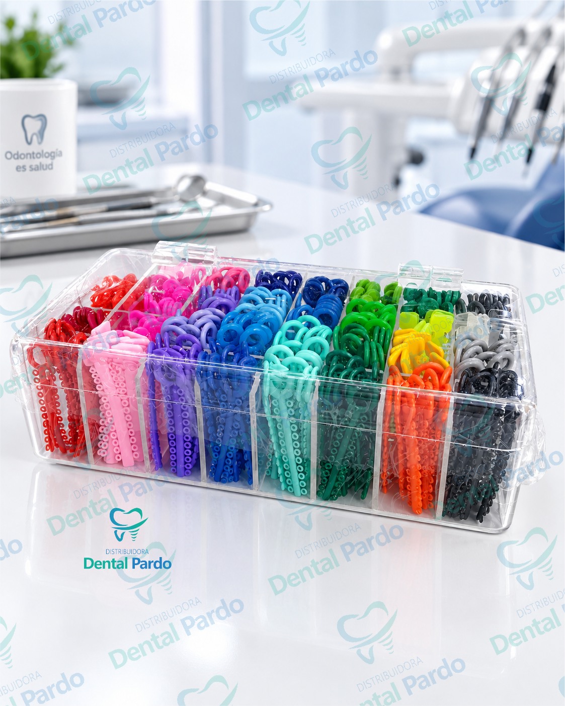 Estuche Dispensador De Ligaduras Elastoméricas | Colores Surtidos
