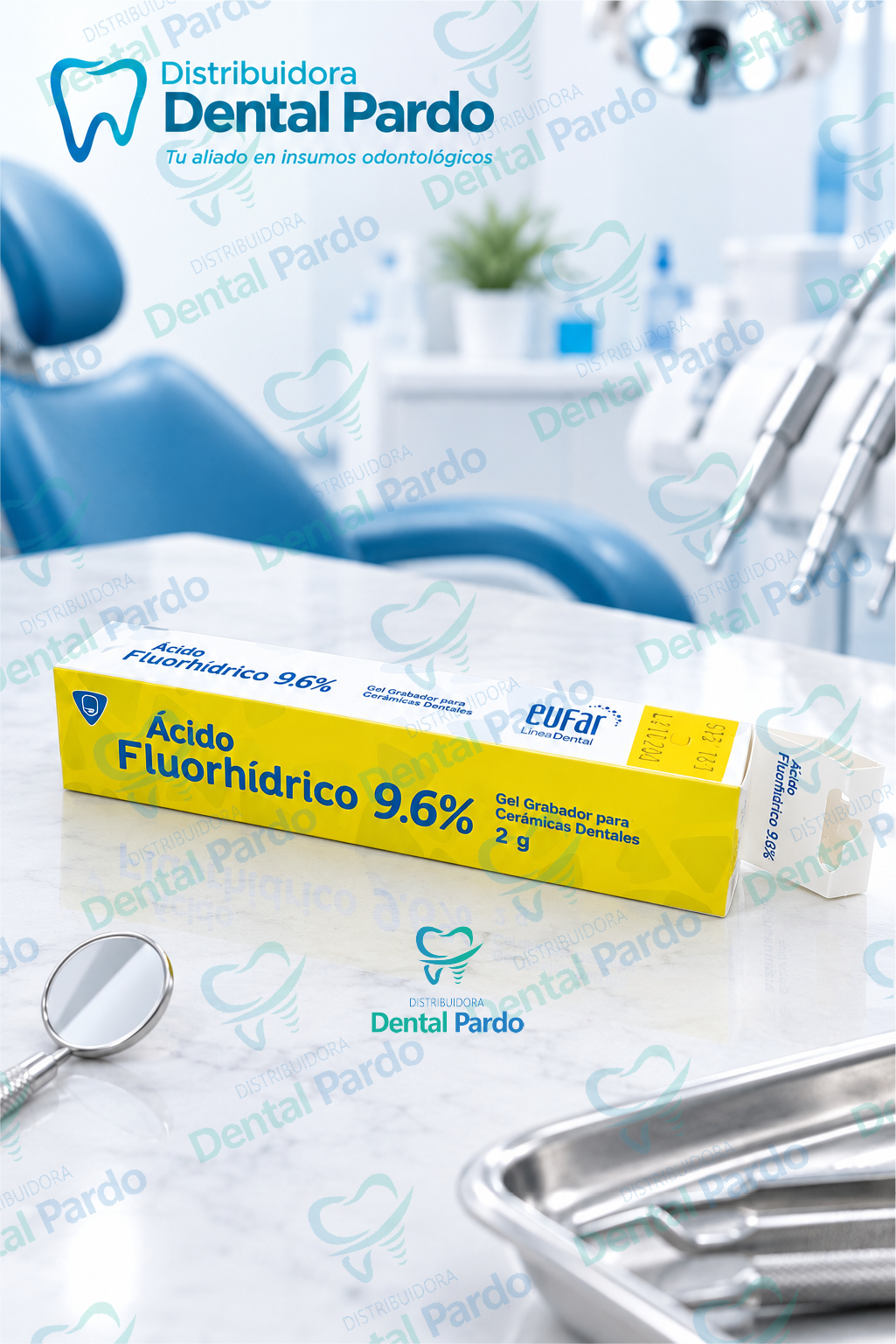 Ácido Fluorhídrico 9.6% Eufar | Gel Grabador De Cerámicas | 2 G