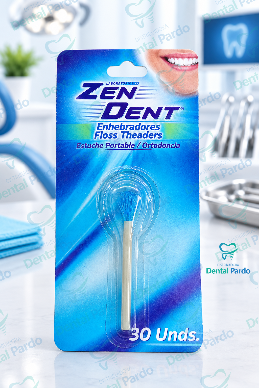Enhebradores Dentales Zen Dent | Ortodoncia Y Estuche Portable | 30 Unds.