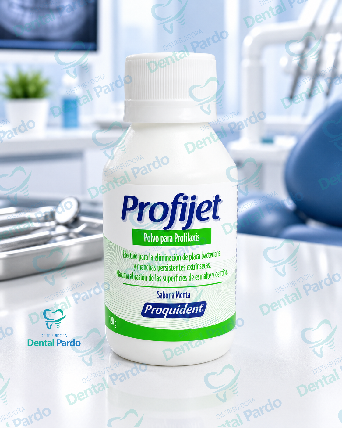 Polvo Para Profilaxis Profijet | Sabor Menta | Proquident | 120 G