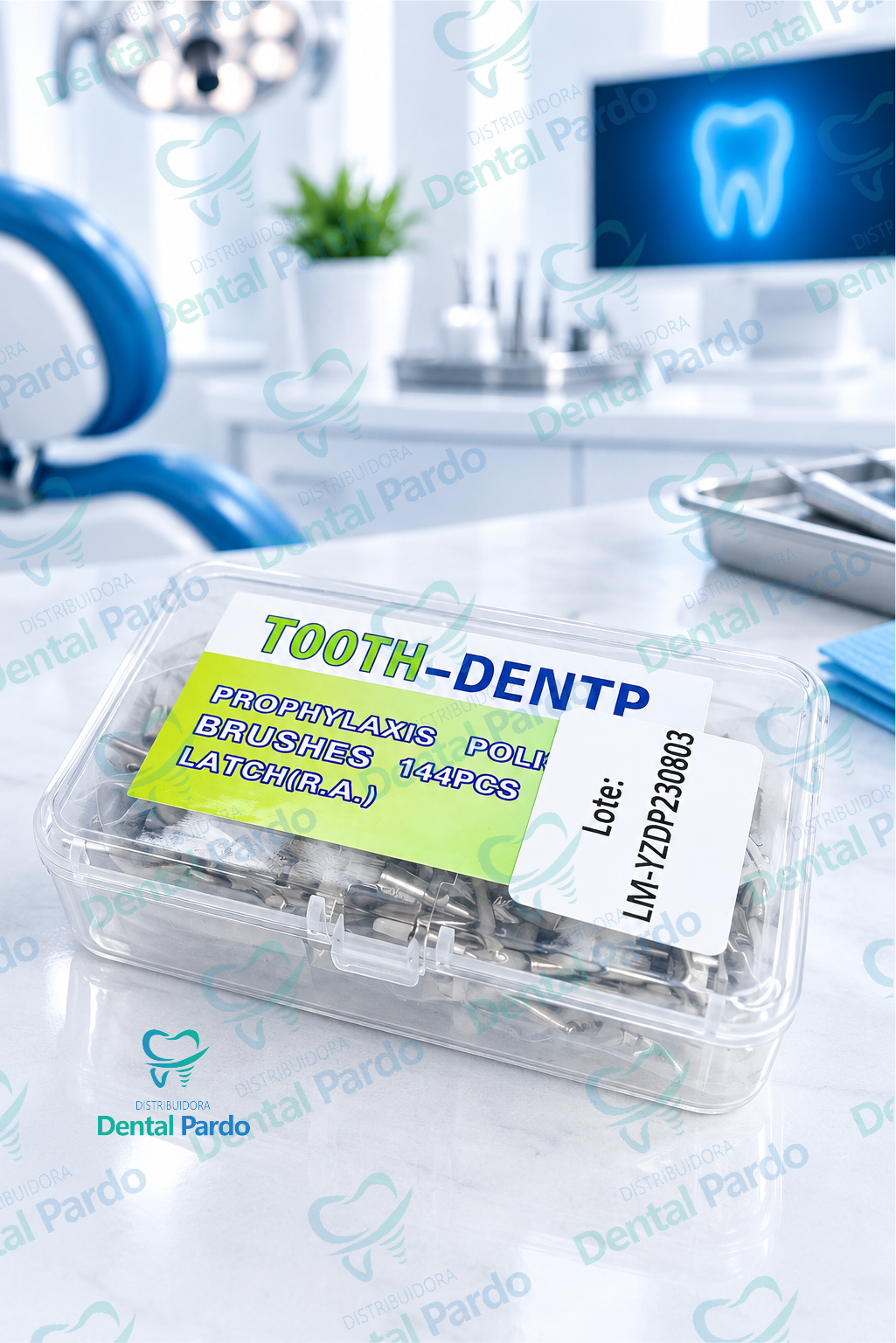 Cepillos Para Profilaxis Tipo Latch (R.A.) Tooth-Dentp | Caja X 144 Un.