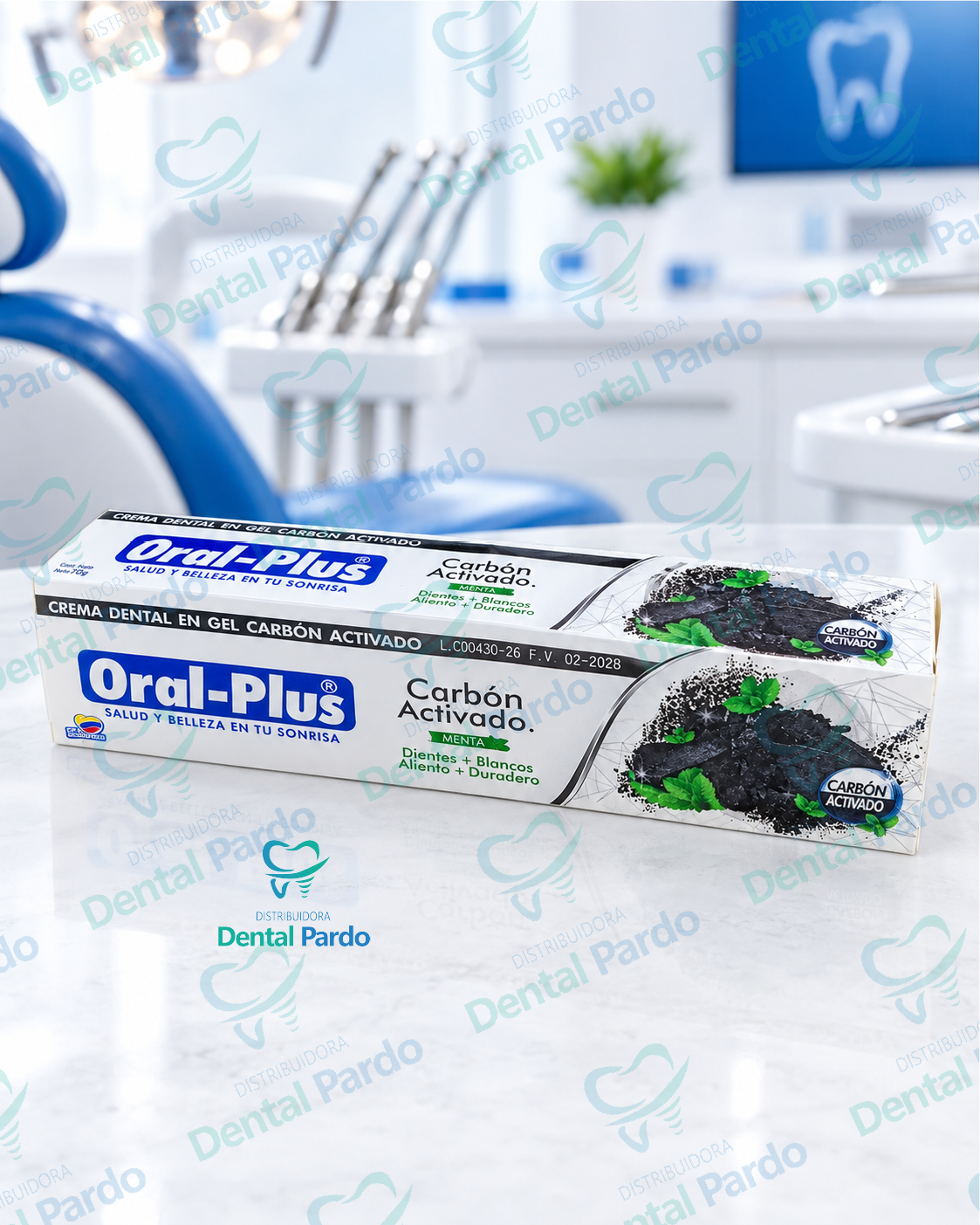 Crema Dental En Gel Oral-Plus Carbón Activado