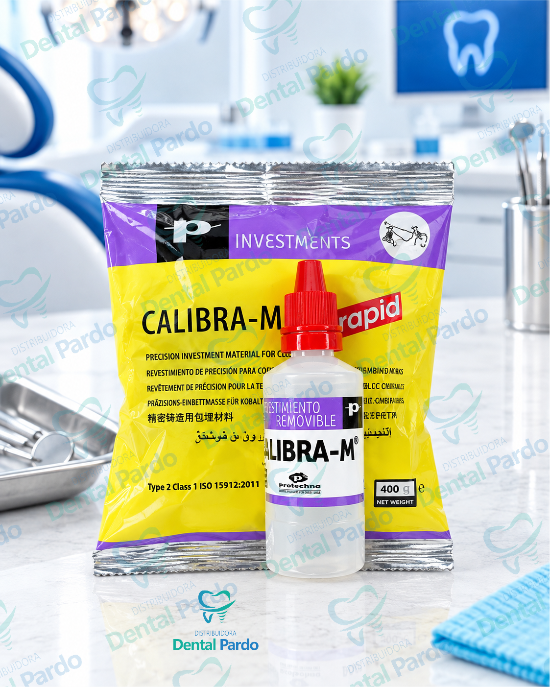 Revestimiento Calibra-M Rapid Removible | Polvo 400 G + Líquido
