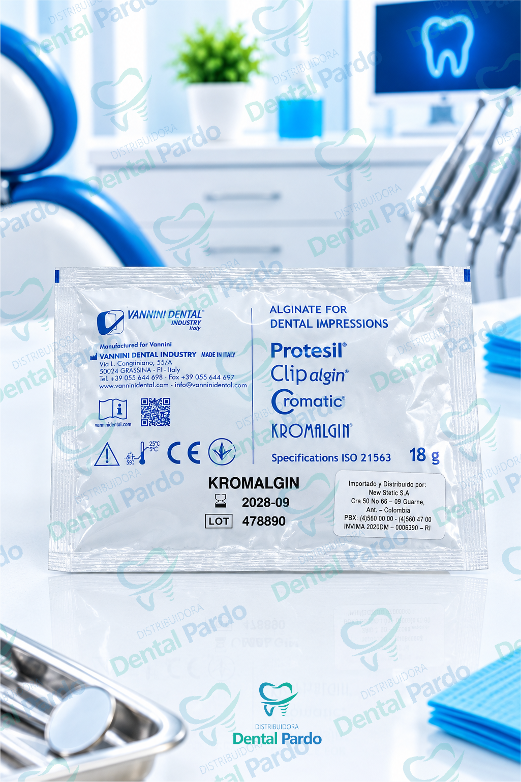Alginato Kromalgin | Sobre Monodosis 18 G | Vannini Dental