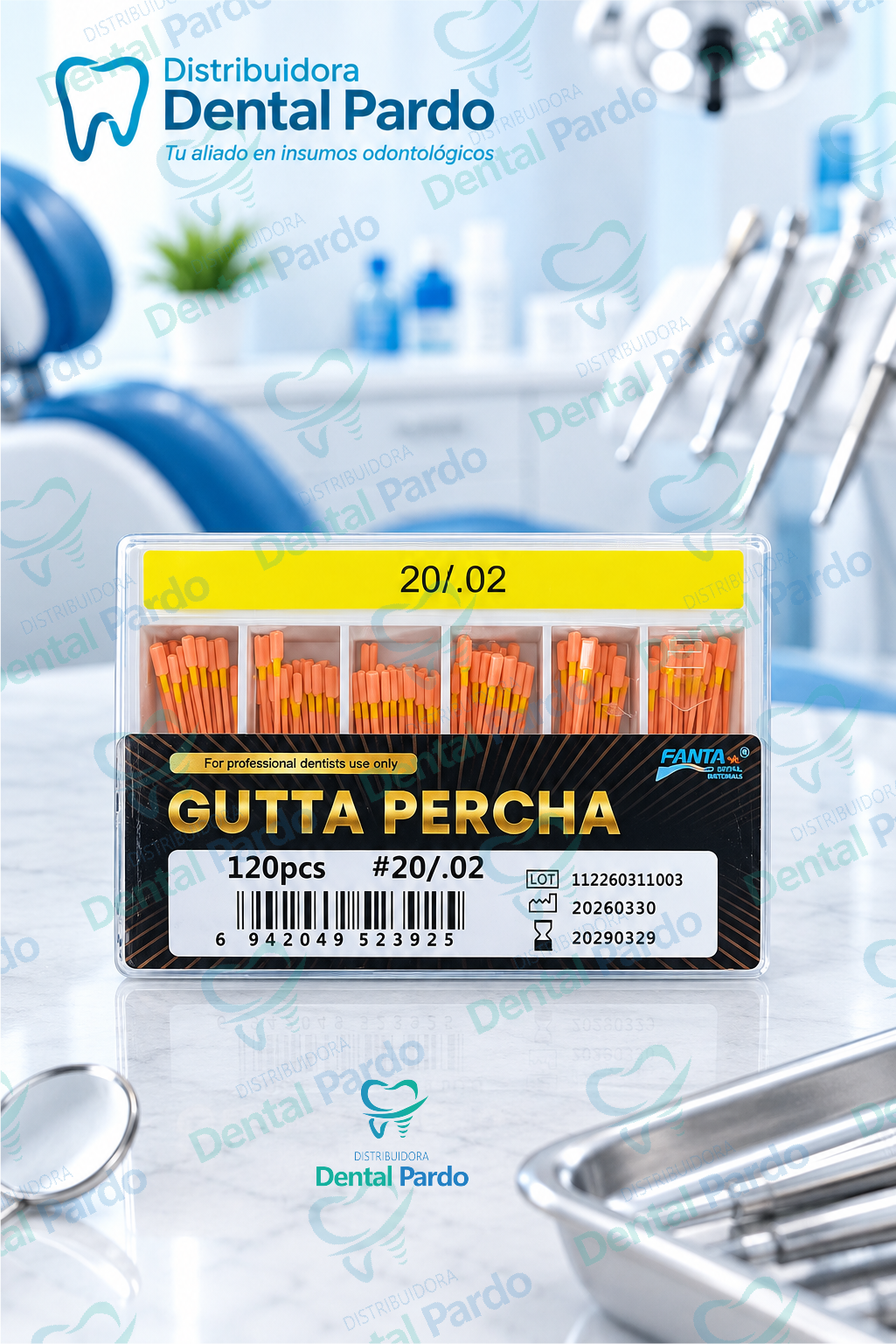 Puntas De Gutapercha Fanta | #20/.02 | Caja X 120 Uds