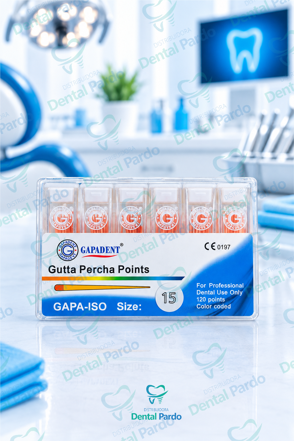 Puntas De Gutapercha Gapadent | Calibre 15 | Caja X 120 Uds