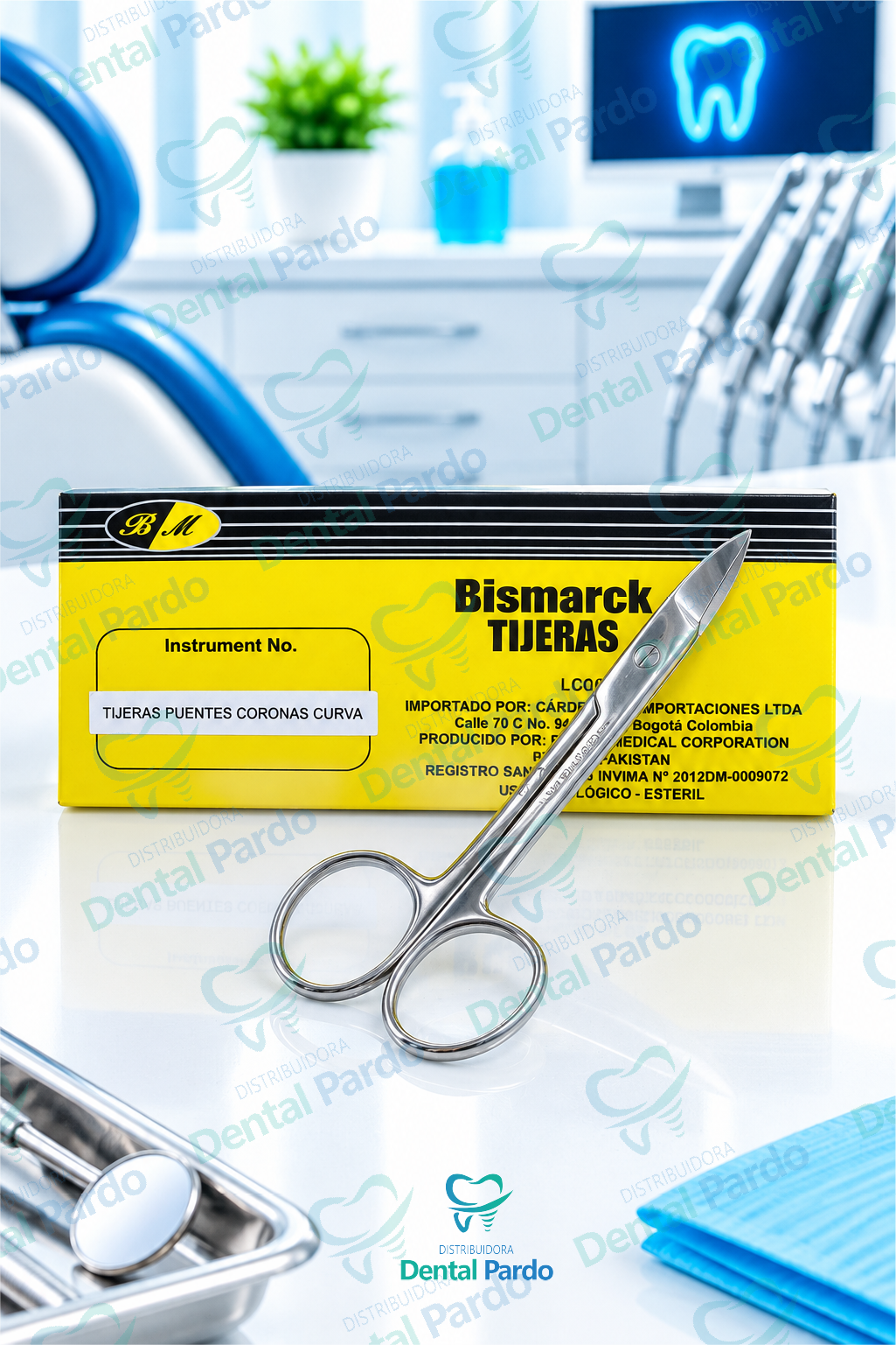 Tijeras Para Coronas Y Puentes Bismarck | Curva | Bm