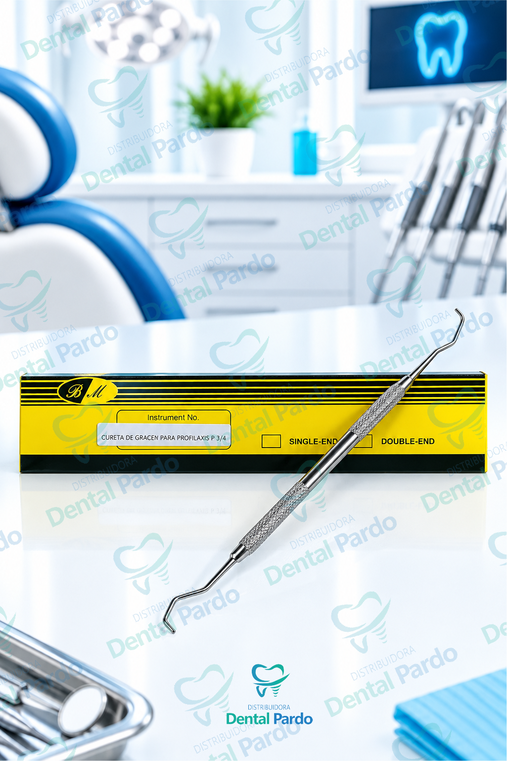 Cureta Gracey 3/4 Para Profilaxis | Doble Parte Activa | Bm