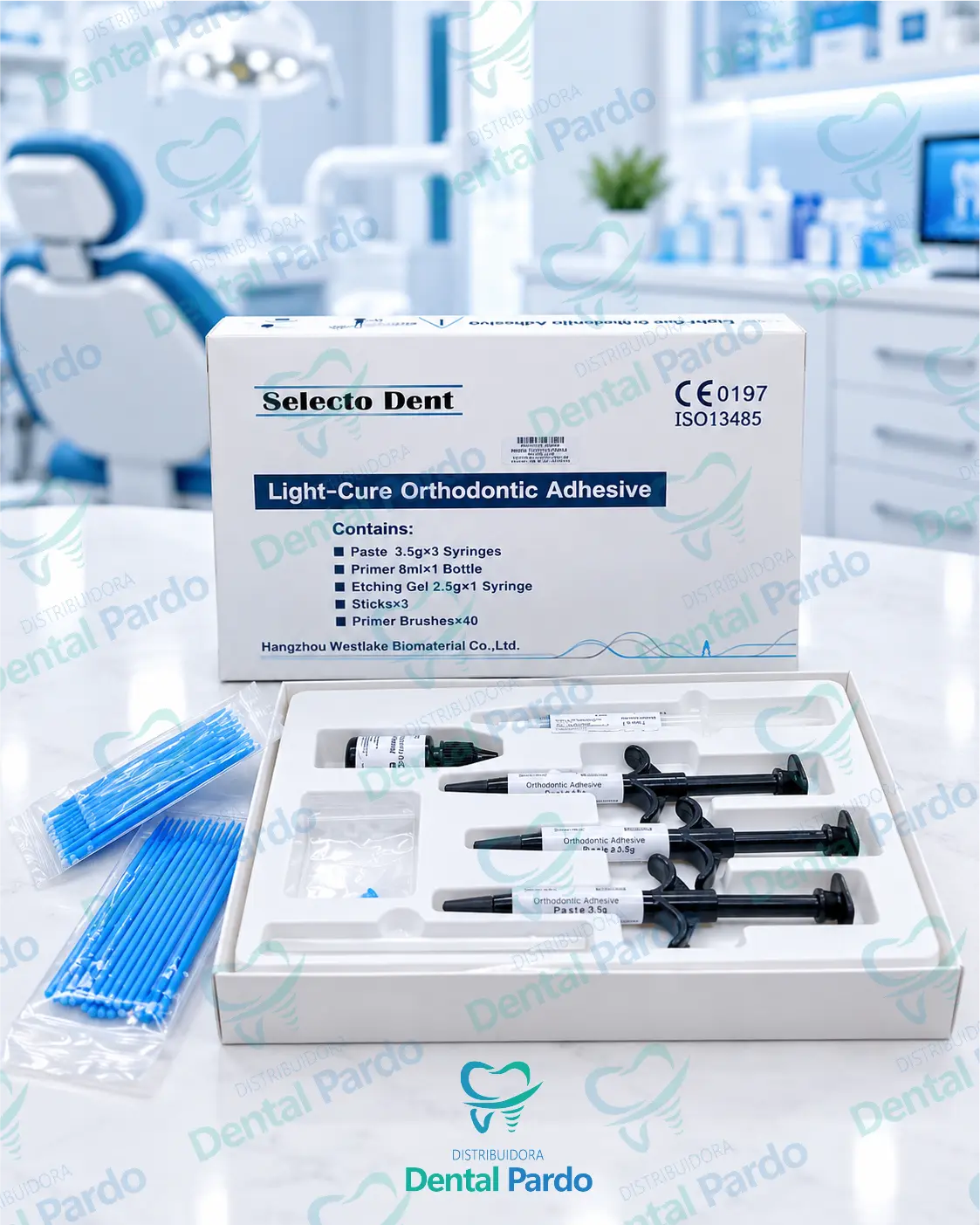 [614-318] Kit Adhesivo Ortodóntico Fotocurable (3 Jeringas) | Selecto Dent