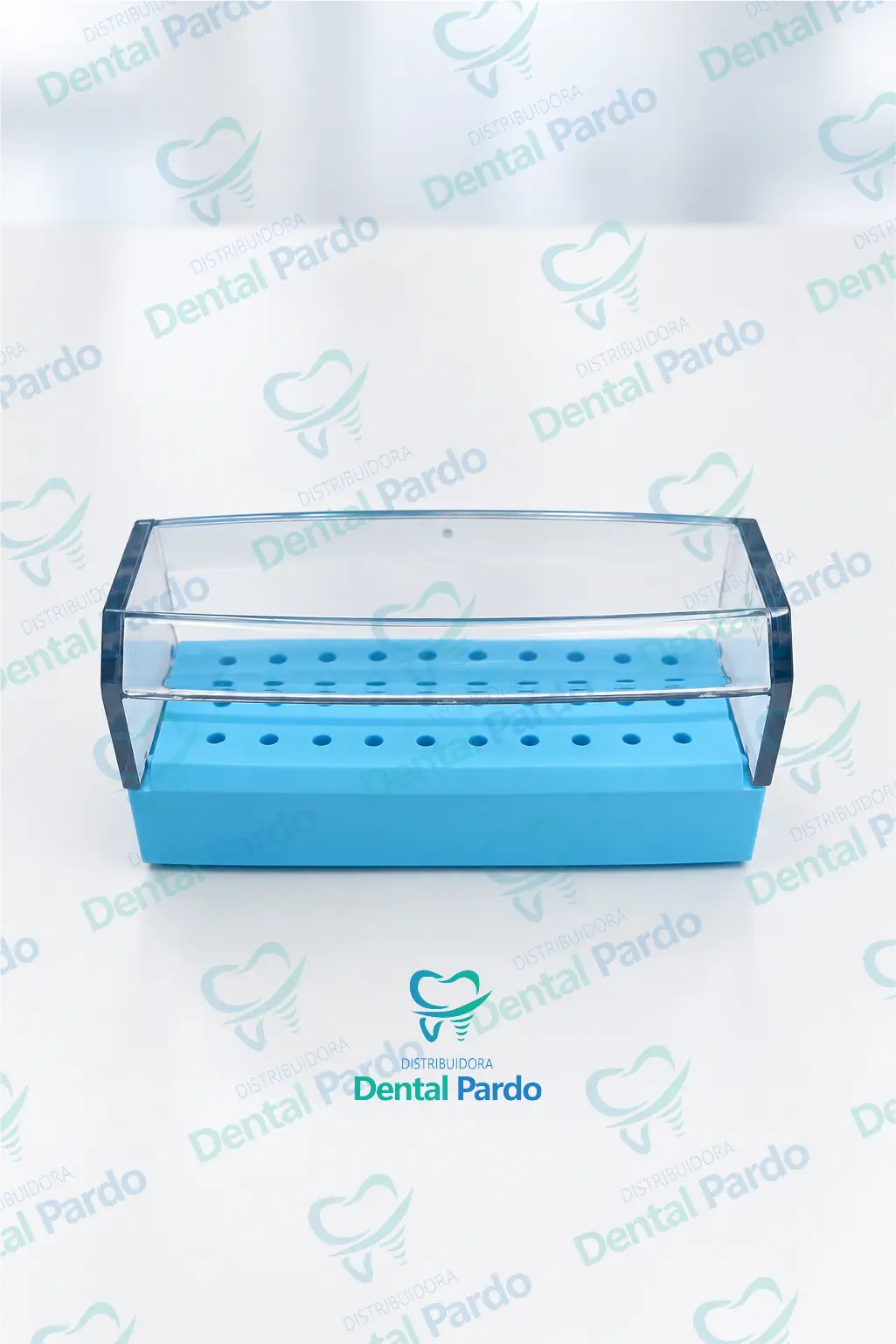 [626-415] Organizador Plástico Para Fresas Y Limas Con Tapa (Azul)