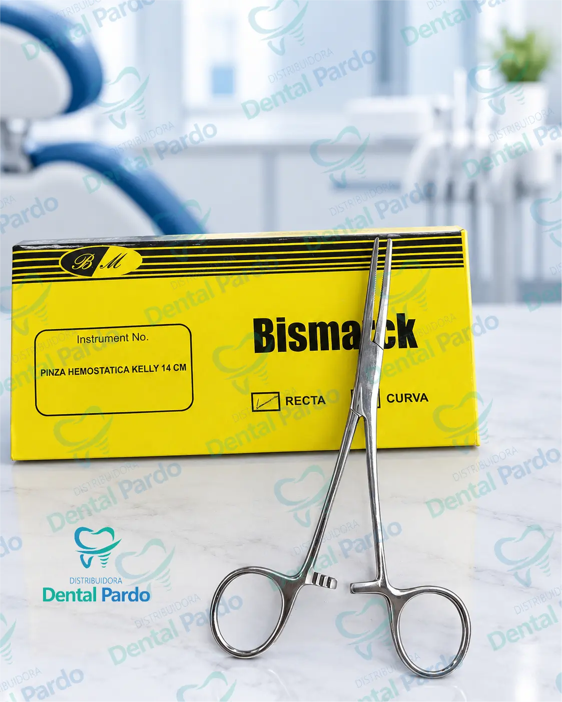 [612-124] Pinza Hemostática Kelly Recta (14 Cm) | Bismarck