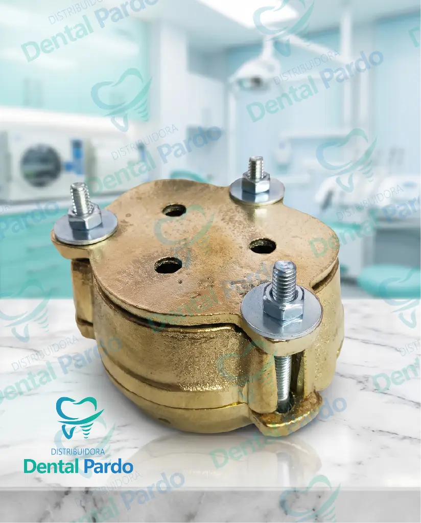 [624-232] Mufla Dental De Bronce Con Tuercas Hexagonales