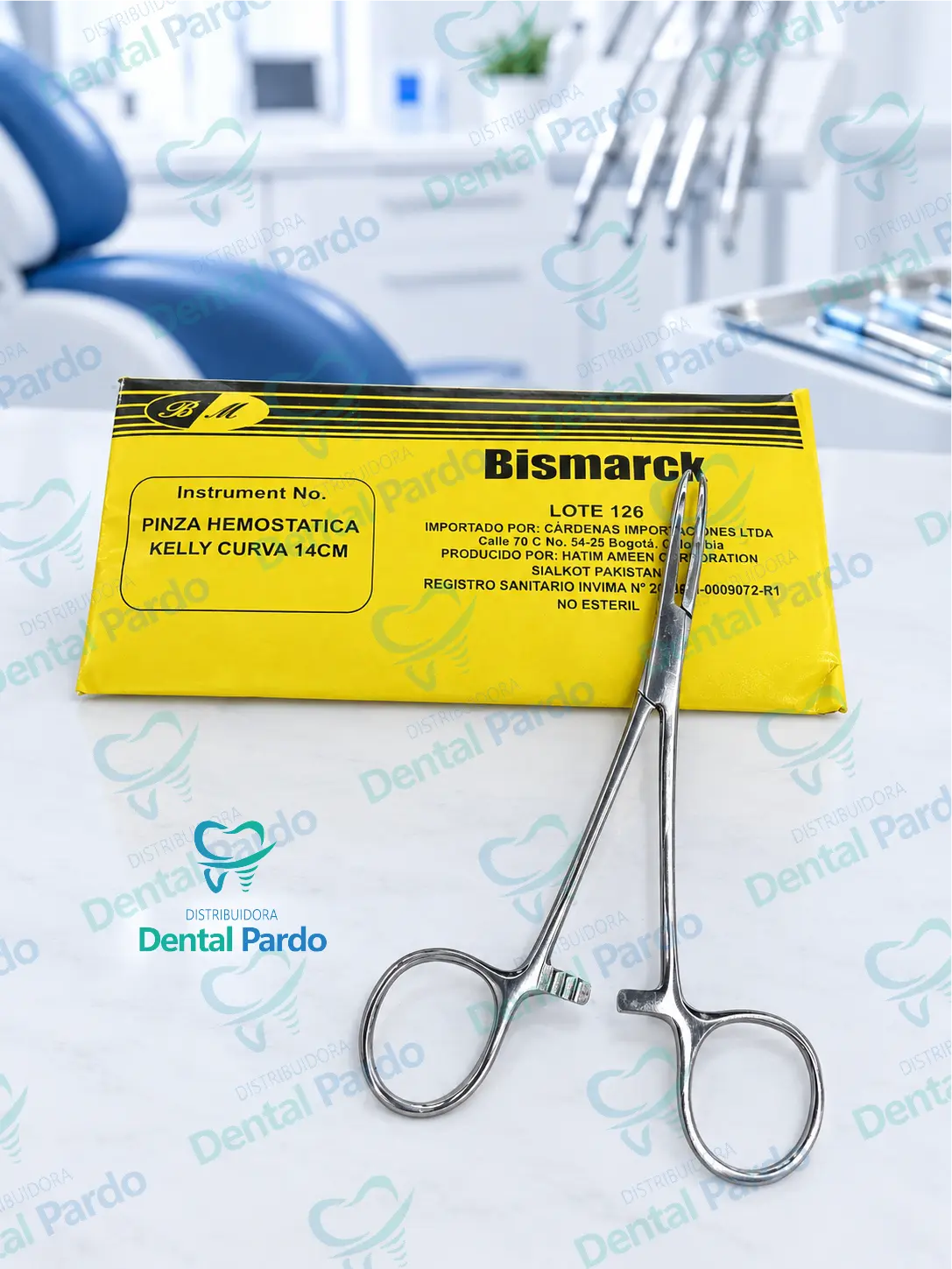 [612-124] Pinza Hemostática Kelly Curva 14Cm | Bismarck
