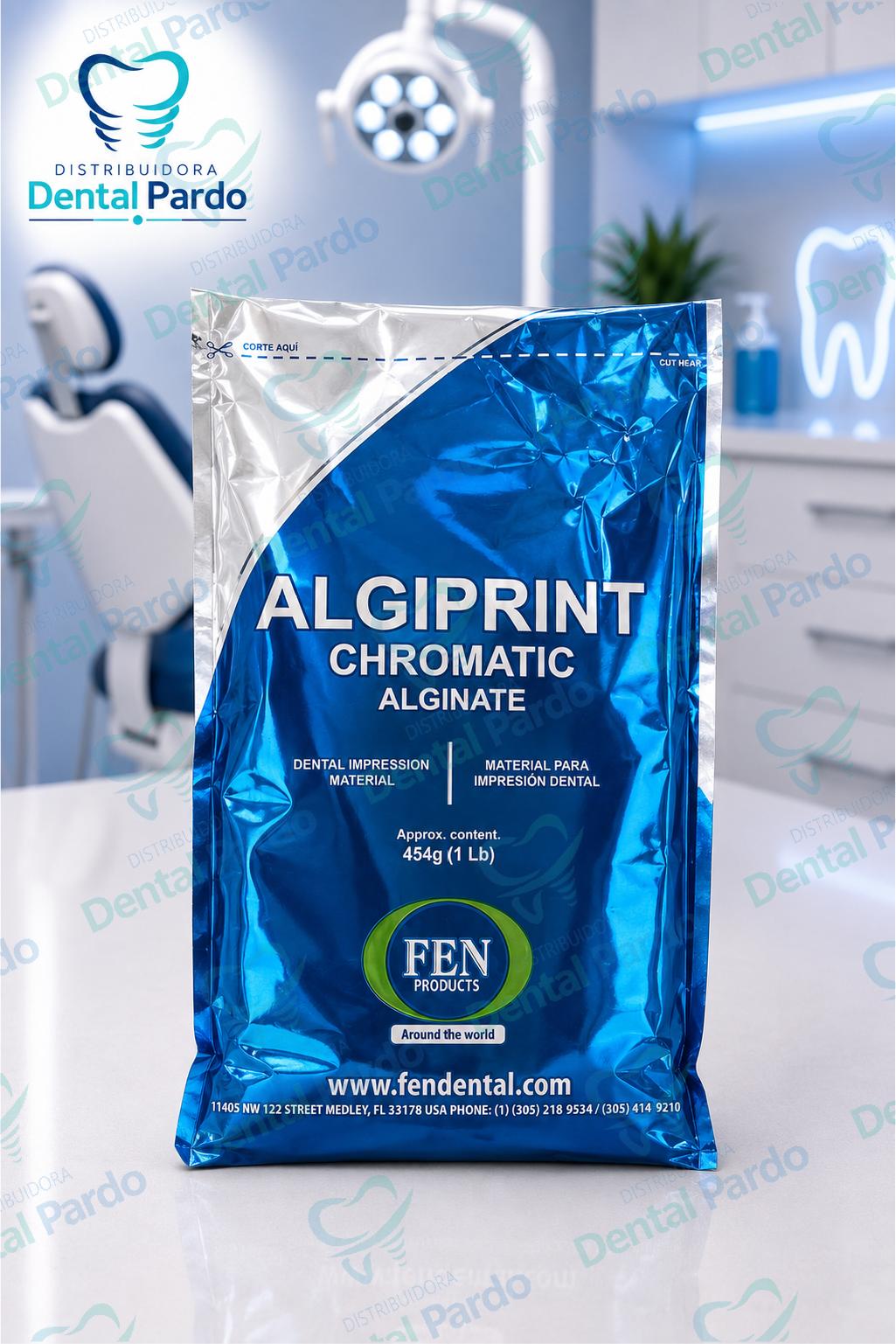 [606-022] Algiprint Chromatic Fen® | Alginato Para Impresión Dental | 454 G