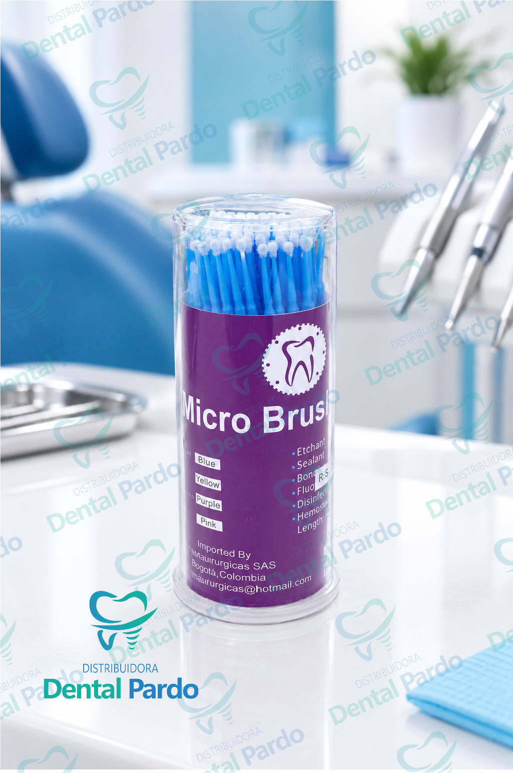 [626-062] Micro Brush | Microaplicadores Desechables | Tubo X 100 Uds