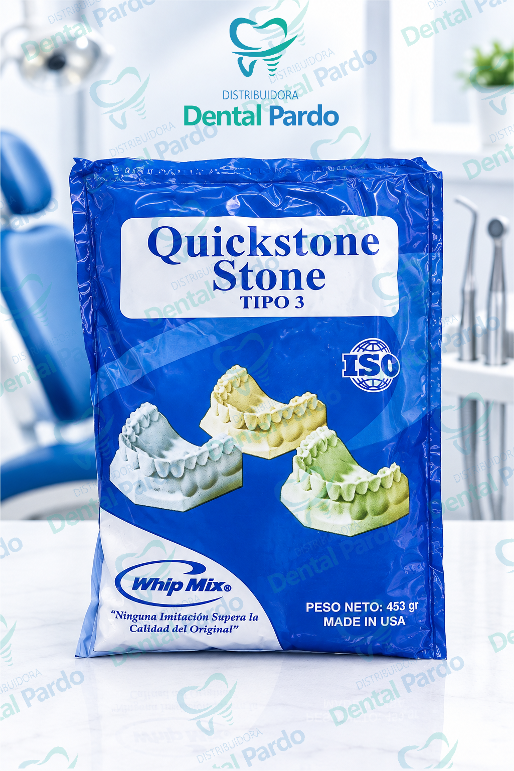 [604-007] Yeso Tipo 3 Quickstone® Whip Mix | Yeso Piedra | 453 G (1 Lb)