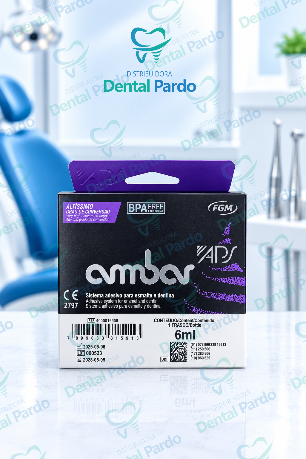 [634-021] Sistema Adhesivo Ambar Aps Fgm | Esmalte Y Dentina | 6 Ml